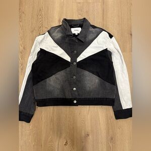 Pistola Black and Gray Jean Jacket